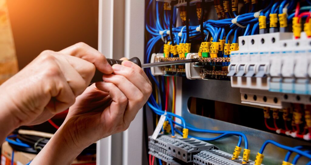 NICEIC-approved electrician wiring an electrical installation in Ferndown